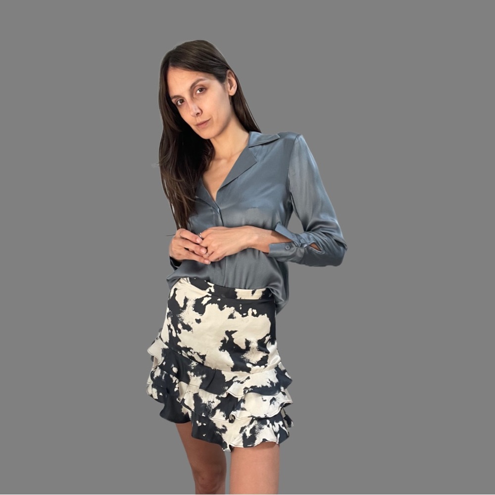 Satin Mini Skirt